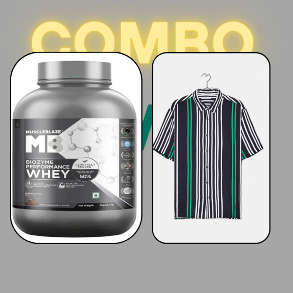 combo- muscle blaze whey protien & sport tank top